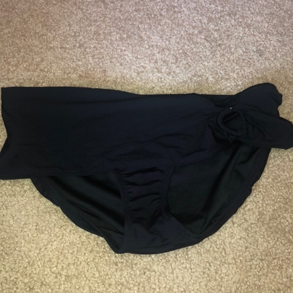 Lands End  14 Black‎ Swim Bikini Bottom